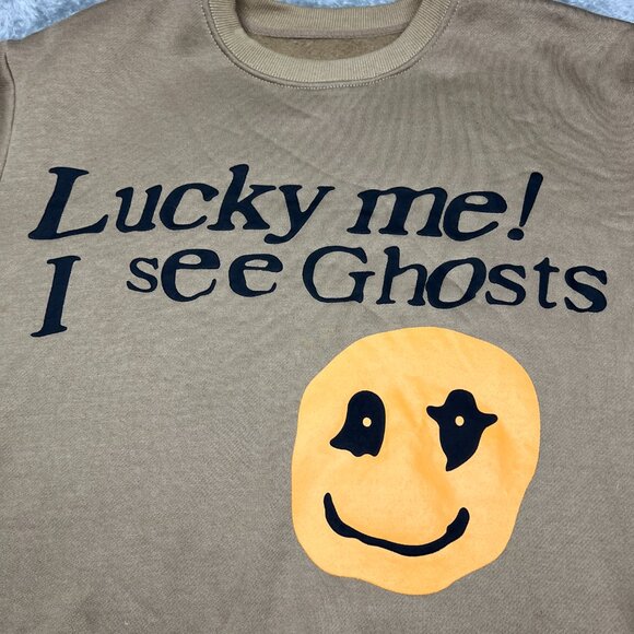 Lucky Me I Fee Ghosts Camp Flog Gnaw Nov 11 Kid Cudi Sweater Crewneck Medium - Picture 4 of 11